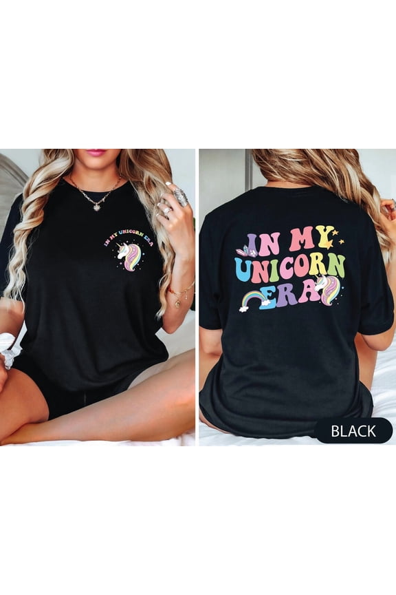 In My Unicorn Era Shirt, Unicorn Gift, Mythical Creature Shirt, Fantasy Animal Gift, Retro Shirt, Mama'S Little Girl Shirt, Full Size S-5XL