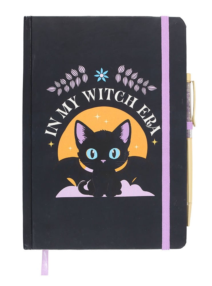 In My Witch Era Black Cat Mystical Spell Notebook Journal Lined Page A5 200 Pgs