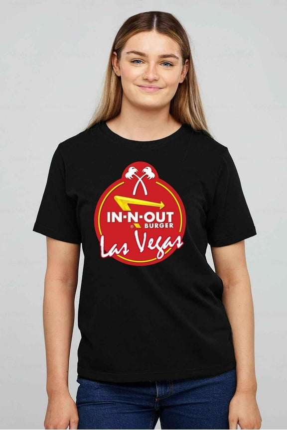 In-N-Out Burger Las Vegas Fast Food T-shirt up to size 5XL.