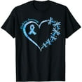 thumbnail image 1 of In November We Wear Blue Cure Diabetes Awareness Love Heart T-Shirt, 1 of 4