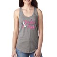 thumbnail image 1 of In October We Wear Pink Awareness Ladies Racerback Tank Top, Heather Grey, X-Large, 1 of 3