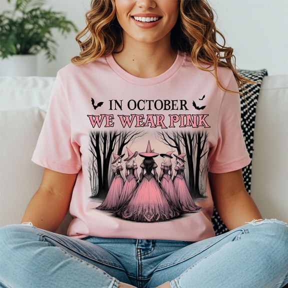 In October, We Wear Pink – Breast Cancer Awareness Tee