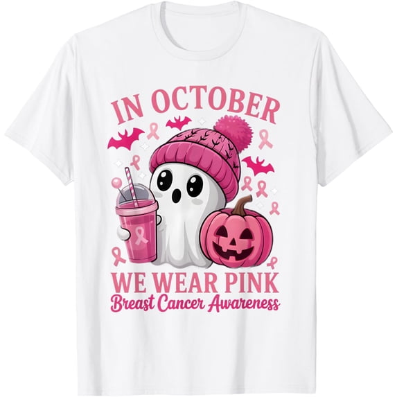 In October We Wear Pink Breast Cancer Awareness Unisex T-Shirt