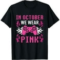 thumbnail image 1 of In October We Wear Pink Breast Cancer Gaming Kids Boys Youth T-Shirt, 1 of 3