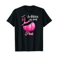 thumbnail image 1 of In October We Wear Pink Breast Cancer Pumpkin Witch T-Shirt, 1 of 5