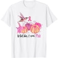 thumbnail image 1 of In October We Wear Pink Hummingbird Breast Cancer Awareness T-Shirt, 1 of 2