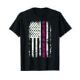 thumbnail image 1 of In October We Wear Pink Patriotic Breast Cancer Awareness T-Shirt, 1 of 5