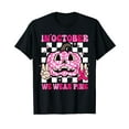thumbnail image 1 of In October We Wear Pink Pumpkin Breast Cancer Halloween T-Shirt, 1 of 5