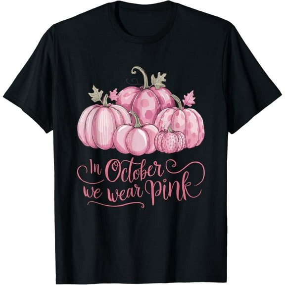 In October We Wear Pink Pumpkin T-Shirt