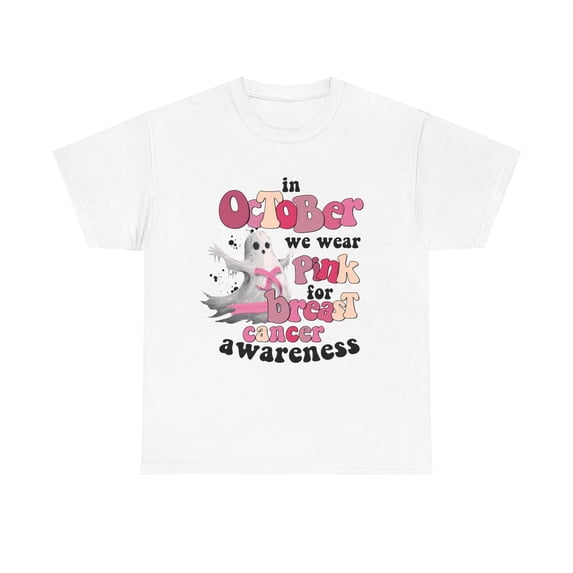 In October We Wear Pink Shirt, Breast Cancer Shirt,Support Tee ID-0730-3FLA