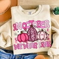 thumbnail image 1 of In October We Wear Pink Sweater, Pink Pumpkin Pullover, Breast Cancer Awareness Sweater, Fight for a Cure Pink Ribbon, 1 of 5
