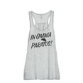 thumbnail image 1 of In Omnia Paratus Women's Fashion Sleeveless Flowy Racerback Tank Top Sport Grey Small, 1 of 5