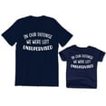 thumbnail image 1 of In Our Defense We Were Left Unsupervised Funny Matching T-Shirt Men's Kids Toddler Shirt Youth Baby, 1 of 3