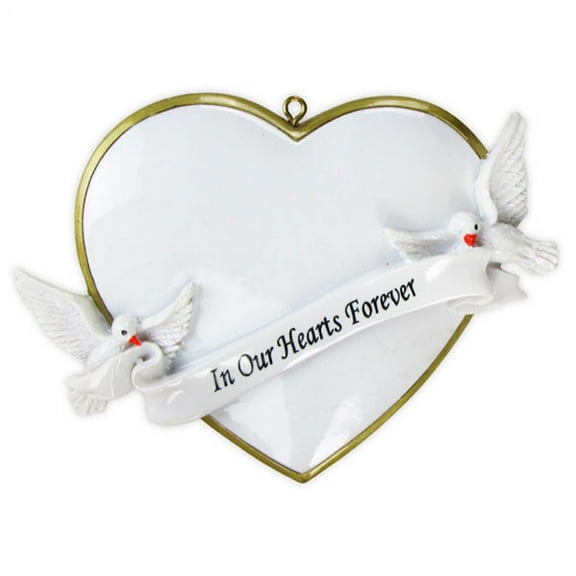 In Our Hearts Christmas Forever Personalized Christmas Ornament DO-IT-YOURSELF