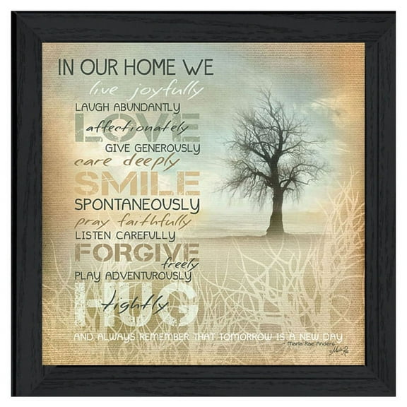 In Our Home by Marla Rae Framed Print Wall Art Wood Multi-Color