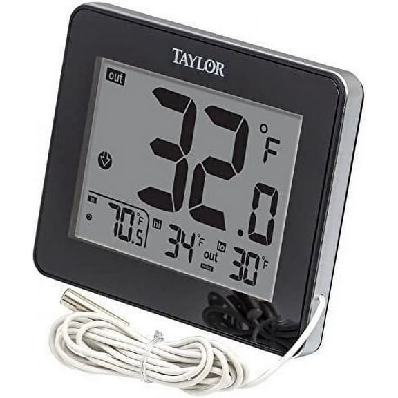 Taylor Precision Products Digital In/Out Thermometer - Battery Powered - Multicolor