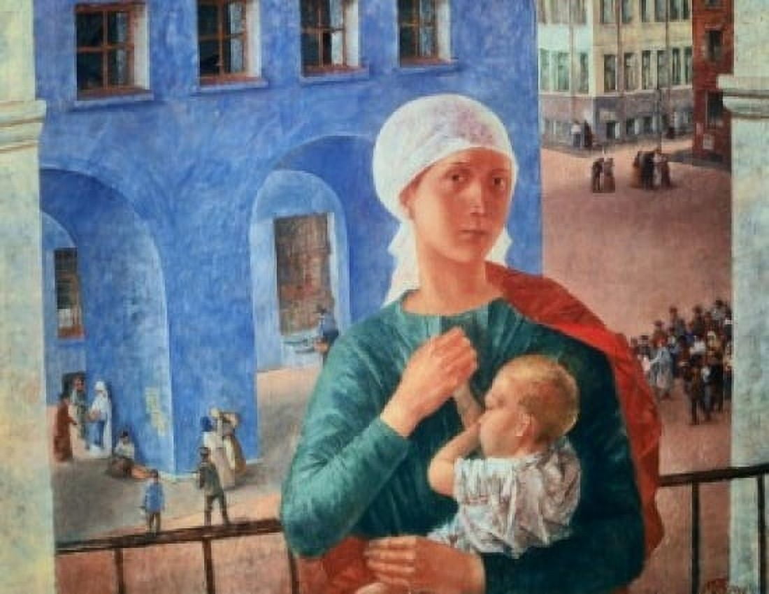 In Petrograd 1918 1920 Kuzma Petrov-Vodkin (1878-1939Russian) Oil on canvas Tretiakov Gallery Moscow Canvas Art - Kuzma Petrov-Vodkin (24 x 36)