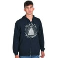 thumbnail image 1 of In Pizza We Crust Funny Food Pun Unisex Fleece Graphic Zip Up Hoodie Brisco Brands 4X, 1 of 5
