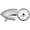 thumbnail image 1 of In Pro Car Wear HB54111-73 5.75 in. Flamed Headlight Bucket, Chrome with T50703 Tribar Blue Dot Lamp, 1 of 1