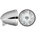 thumbnail image 1 of In Pro Car Wear HB71010-7SR 7 in. Smooth Headlight Bucket, Chrome with T70700-SR Skull Pie Cut Lamp, 1 of 1