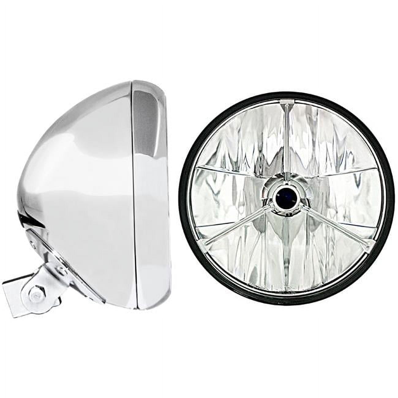In Pro Car Wear HB770104 7 in. Universal Headlight Bucket, Chrome with