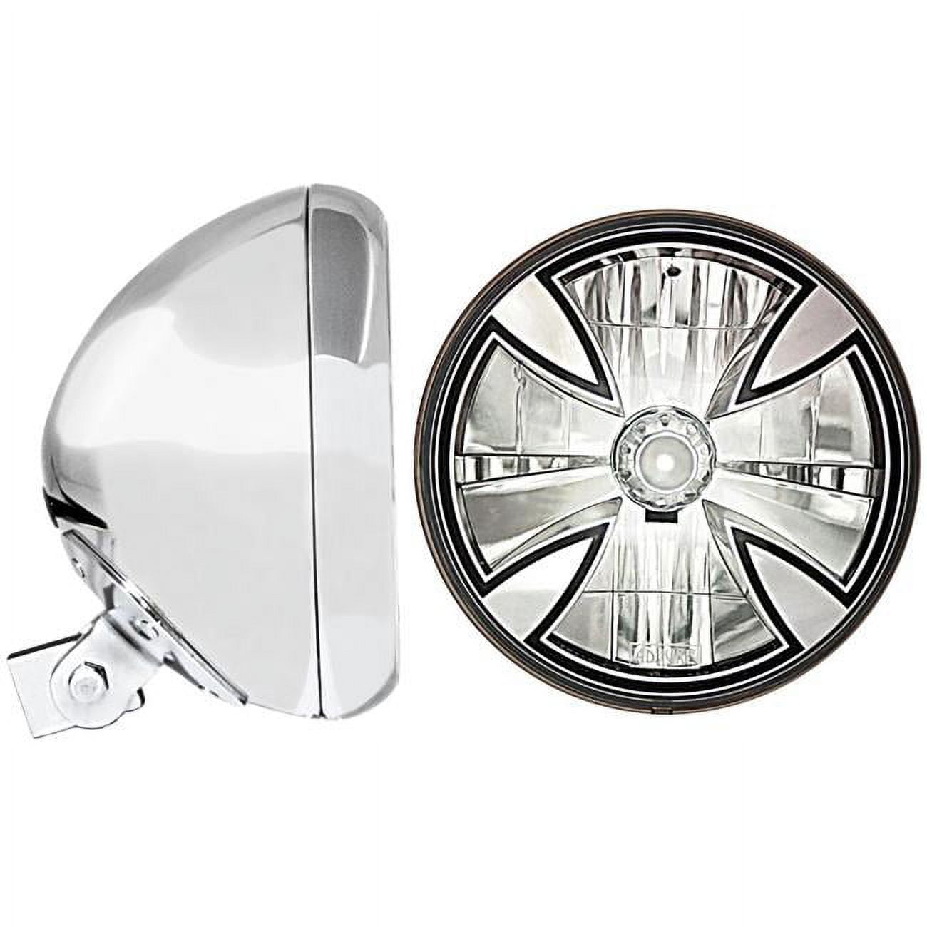 In Pro Car Wear HB77010X 7 in. Universal Headlight Bucket, Chrome with