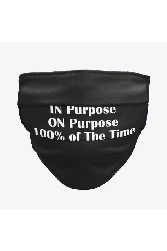In Purpose (Cloth Face Mask) - Black