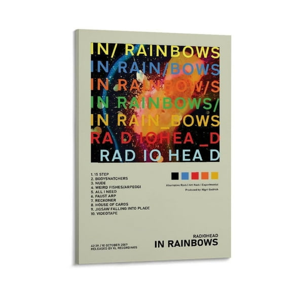 In Rainbows Radiohead Canvas Poster Bedroom Decor Office Decor Gifts