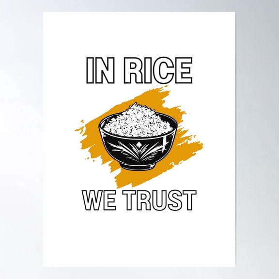 In Rice Poster Wall Art, Modern Wall Decor For Living Room Bedroom, 12x18 UNFRAMED