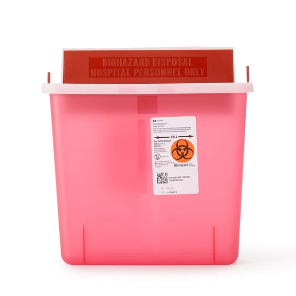 In-Room Sharps Container 1.25 gal. Horizontal Entry Case of 20