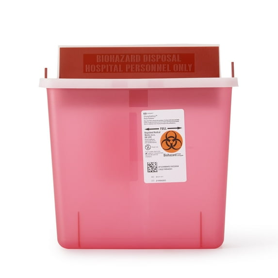 In-Room Sharps Container 1.25 gal. Horizontal Entry