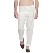 In-Sattva Mens Traditional Indian Pure Cotton Solid Baggy Salwaar and Yoga Pants