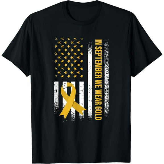 In September We Wear Gold - Childhood Cancer Awareness T-Shirt