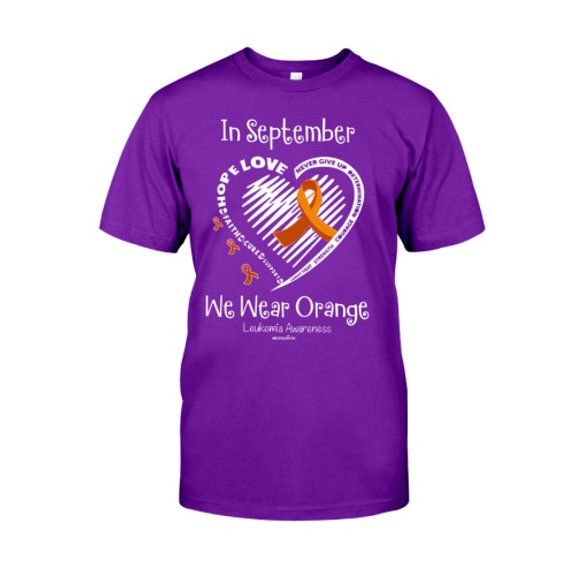 In September We Wear Orange Leukemia Awareness Classic T-Shirt