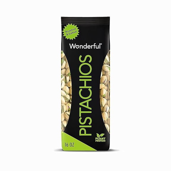 In Shell, Roasted and Salted Nuts, 16 Ounce Bag, Healthy Snack, Protein Snack, Pantry Staple