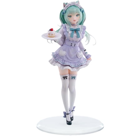 In Stock 20CM Hatsune Miku X Nachoneko Cat Ear Maid Dress PVC Anime Action Figures Model Collection Desktop Decoration Toys Gift