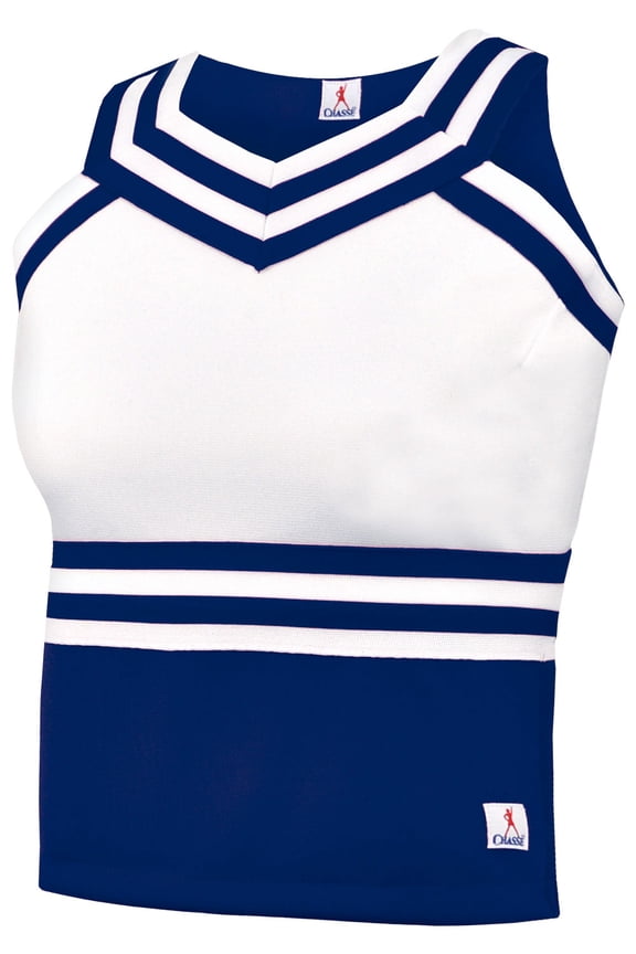 In-Stock Dble Knit Sweet Hrt Shell Top Nvy XXL