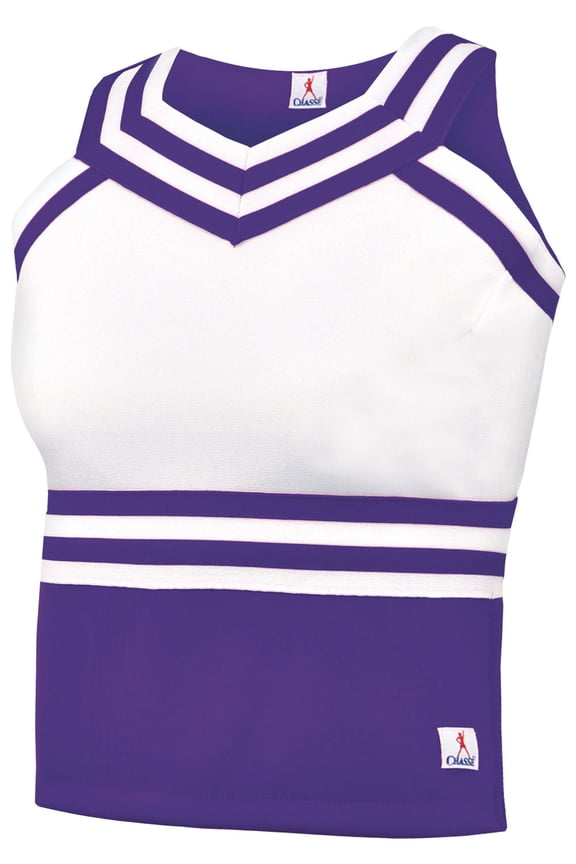 In-Stock Dble Knit Sweet Hrt Shell Top Pur S