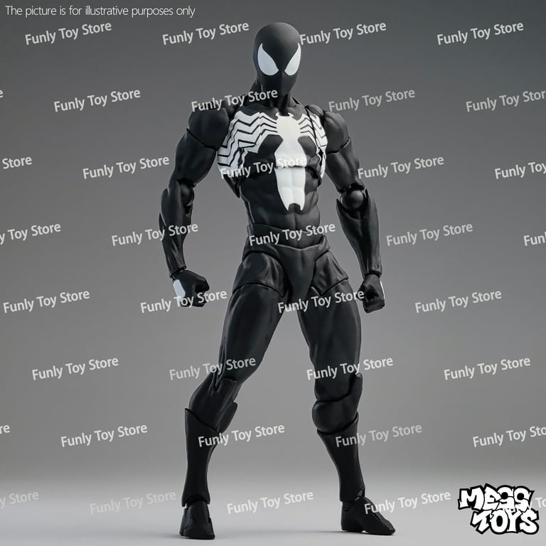 MEDICOM TOY - SCARLET SPIDER BLACK COSTUME セット In Stock Mess Toys Black Suit Neighbor Symbiote Spider