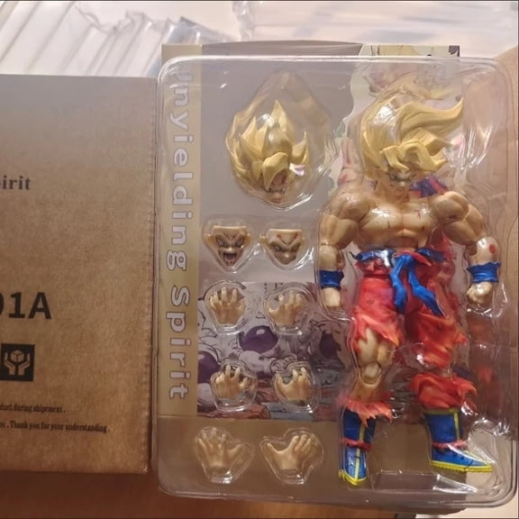 In Stock N&T Studio Son Goku Figures Nt Ssj N T Goku SHF Battle Damaged 3.0 Anime Action Figures Model