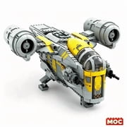 In Stock New 930PCS MOC Razor Crest MOD Diy Set Modification Wars Starship Building Blocks Educational Toy for Family Decor Gift