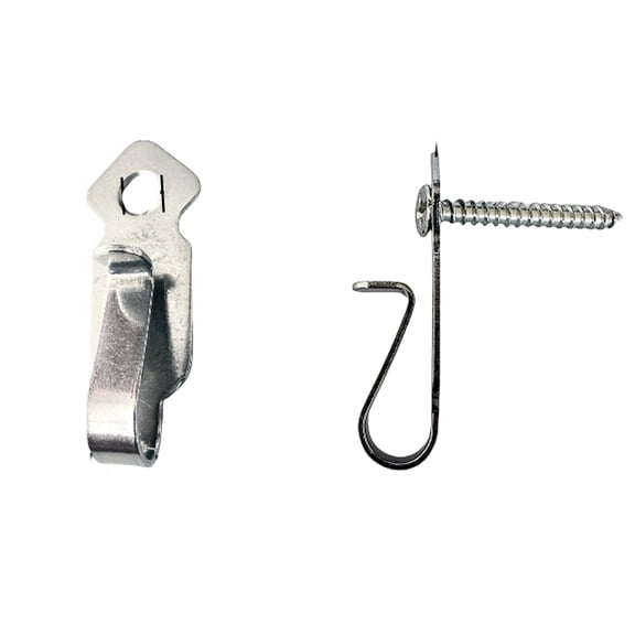 In-Stock Stainless Steel Hooks - Multi-Use For Hanging Clothes, Bags, Keys, Bathrobes, Shower Caps, Scarves & Hats, Sturdy Structure Resists Moisture, Fits Wooden