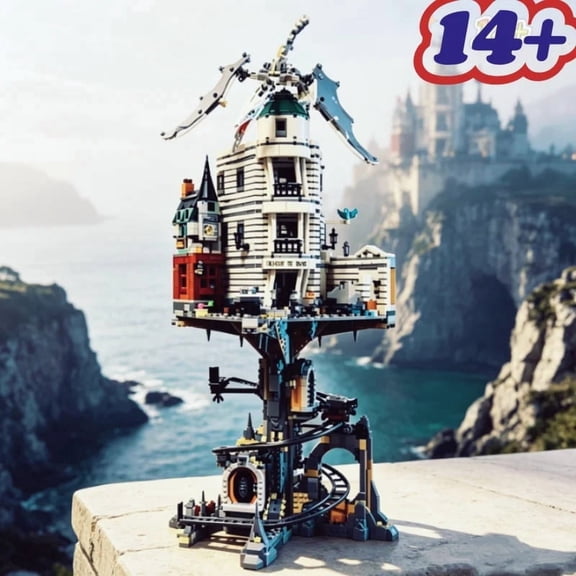 In Stock Wizarding Bank Building Street View 4803pcs Modular Building Blocks Assembly Collector Edition Christmas Gifts
