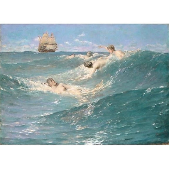 In Strange Seas Poster Print by George Willoughby Maynard - 18 x 24