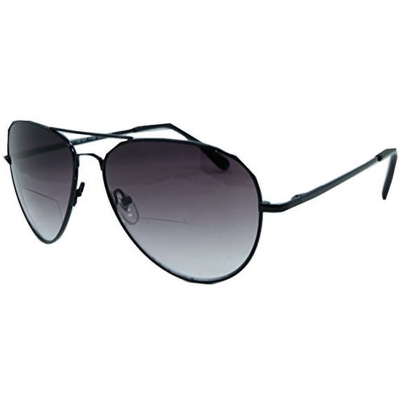 In Style Eyes C.Moore Bifocal Aviator Sunglasses for Women and Men Black 4.00