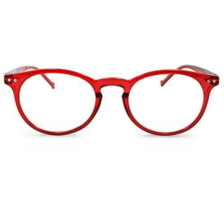 In Style Eyes Flexible Readers, Super Comfortable Lightweight Reading Glasses Shiny Red +1.25