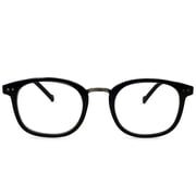 In Style Eyes Modern Oval Clear Frame Readers Black 2.00