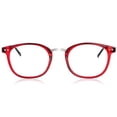 thumbnail image 1 of In Style Eyes Modern Oval Clear Frame Readers Red +2.00, 1 of 9
