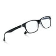 thumbnail image 1 of In Style Eyes Powerful High Magnification Men's Reading Glasses, Single Vision, Plastic, Classic, 5.5x, Clear Tint, Black 1 Pair, 1 of 6