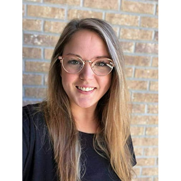 In Style Eyes Rae Clear Reading Glasses (Amber +1.00)